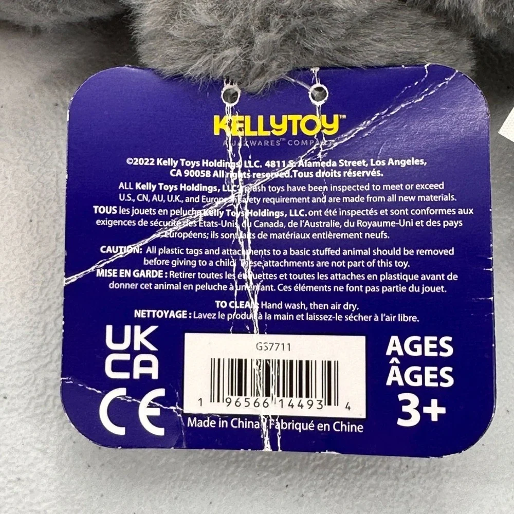 Kellytoy Jazwares Plush Gray Seal Stuffed Animal 12